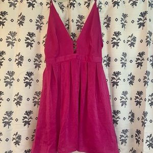 Pink free people dress
